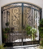 Arched Decorative Double Courtyard Entry Gate