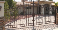 beautiful decorative arched driveway gates with scrolls